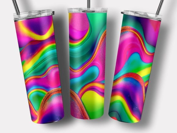 Download Psychedellic Organic Shapes Tumbler Wrap - Organic shapes Collection