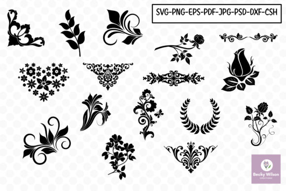 Download Floral Shapes and Templates - Template Collection
