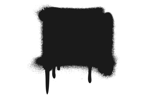 Download Ink Spot with Dripping Black Liquid. Squ - Black Collection