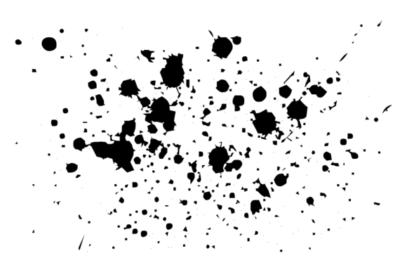 Download Ink Splatter. Grunge Black Paint Drops T - Black Collection