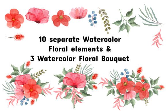 Download Watercolor Floral Elements - Element Collection