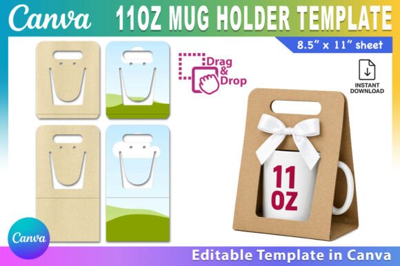 Download Canva 11oz Mug Holder Template - Template Collection