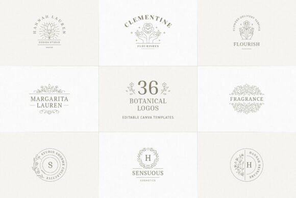 Download 36 Botanical Logo Templates | Canva - Template Collection