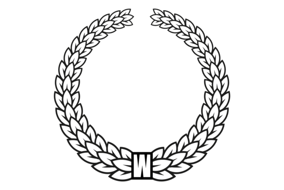 Download Laurel Wreath. Black Outline Leaves. Bad - Outline leaves Collection